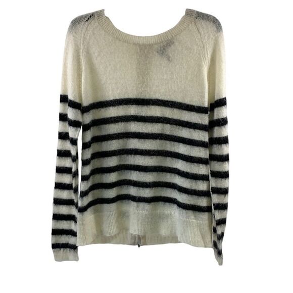 The Kooples Sweaters - The Kooples Ivory Wool Mohair Blend Sweater Size L